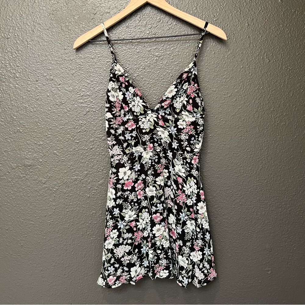 REVOLVE, Superdown, Sienna Fit & Flare Dress in Black Floral - Picture 3 of 15